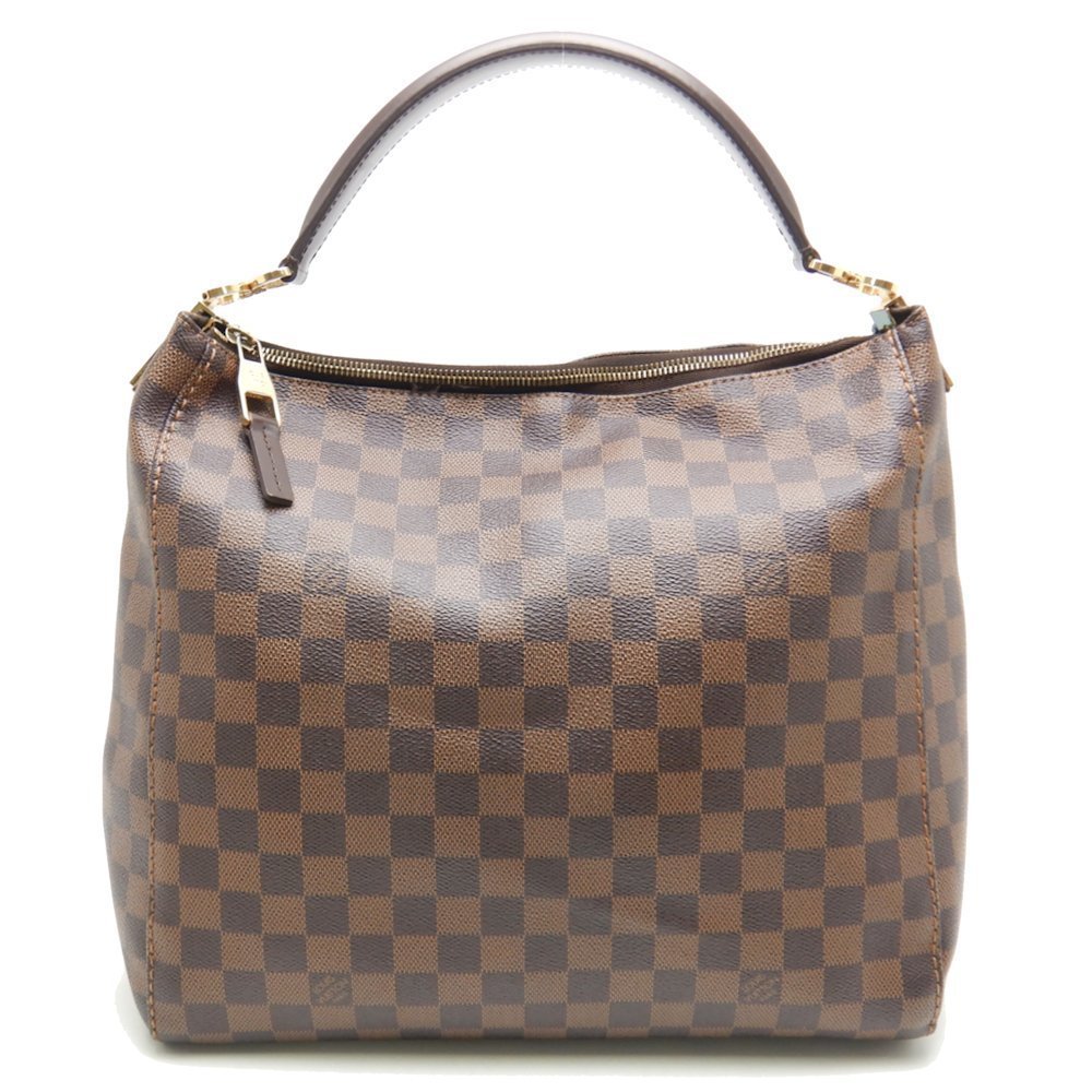 Louis Vuitton Damier Portobello PM Ebene Shoulder Bag Brown